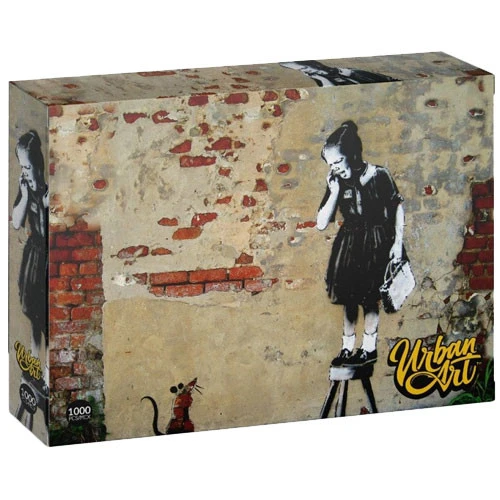 Urban Art Graffiti Puzzle: Banksy - Girl On A Stool (Clearance) 3 Urban Art Graffiti Puzzle: Banksy - Girl On A Stool (Clearance)