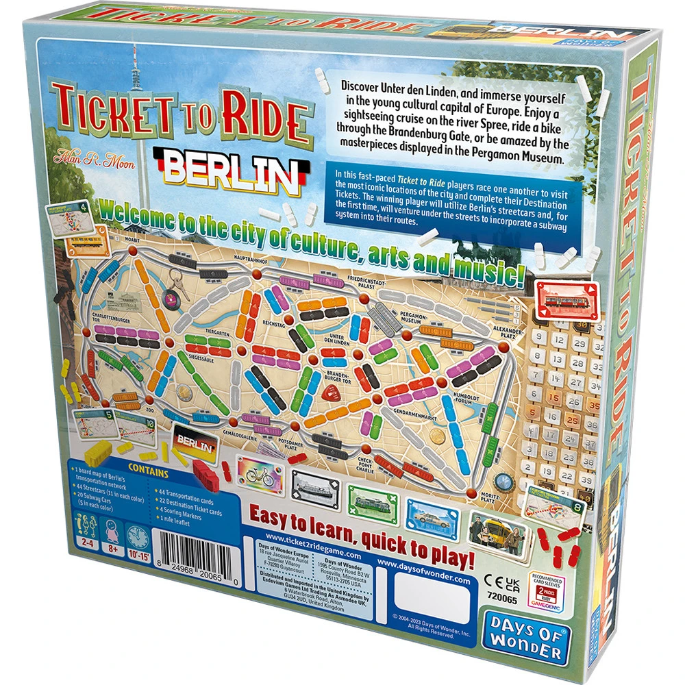Days Of Wonder Ticket To Ride: Berlin (Preorder) 6 Days Of Wonder Ticket To Ride: Berlin (Preorder) - Image 4