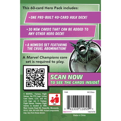 Fantasy Flight Games Marvel Champions LCG: Hulk Hero Pack 4 Fantasy Flight Games Marvel Champions LCG: Hulk Hero Pack - Image 2