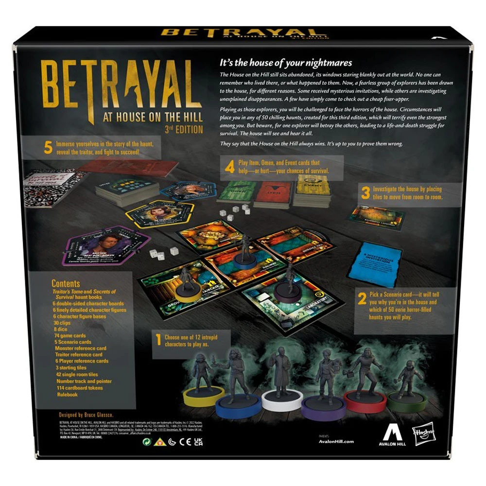 Hasbro Betrayal At House On The Hill: Core Set (3rd Edition) (Labor Day Sale) 4 Hasbro Betrayal At House On The Hill: Core Set (3rd Edition) (Labor Day Sale) - Image 2