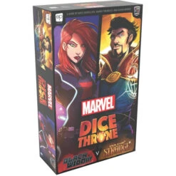 USAopoly Marvel Dice Throne: 2-Hero Box - Black Widow Vs Dr Strange)