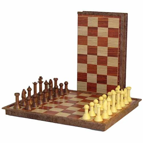 Chess: Wood-Tone Folding 11in (Preorder) 3 Chess: Wood-Tone Folding 11in (Preorder)