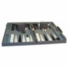 Backgammon: Gray Vinyl (15in) (Clearance) -Z Man Games Store wwi2615gy