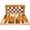 Backgammon: Burlwood Decoupage - 19in Set (Clearance)